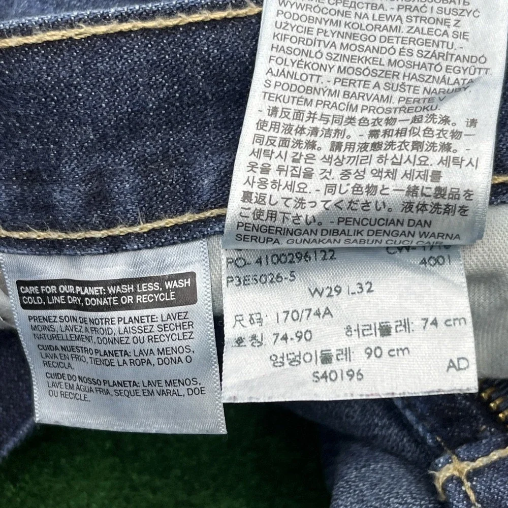 Levi's 513 Mens Slim Straight Blue Denim Jeans 29x32